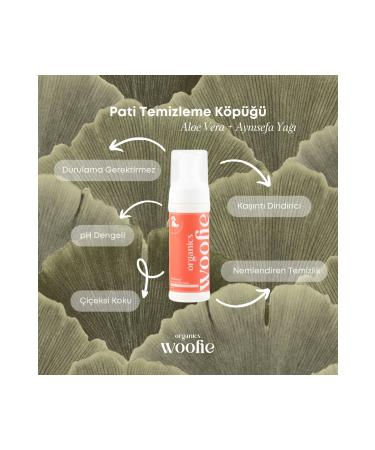 Woofie Organics Anti-Itch No-Rinse Organic Dog Paw Cleansing Foam - Lavender Oil & Aloe Vera 150ml - Buy Online on GoSupps.com