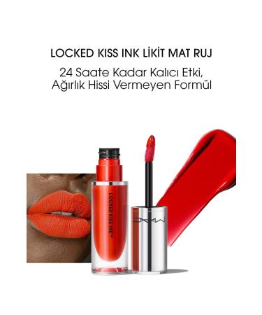 Mac Locked Kiss Ink 24hr Liquid Matte Lipstick Gutsy 4 ml 224 Lipstick