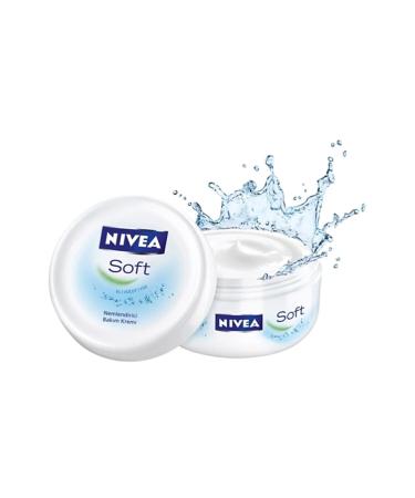 NIVEA Soft Moisturizing Hand Body and Face Cream 200 ml * 2 Pieces - Buy Online on GoSupps.com