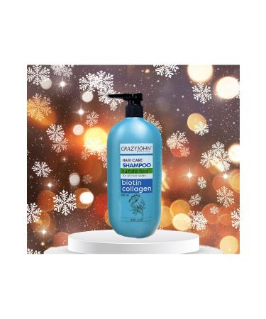 CRAZY JOHN HERBAL SALT-FREE SHAMPOO BIOTIN COLLAGEN 600ml