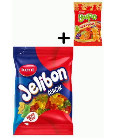 Ulker Kent Jelly Bear 80 Gr x 24 Pieces + Ulker Yupo Bear 1 Piece 80 gr