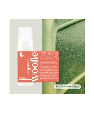 Woofie Organics Anti-Itch No-Rinse Organic Dog Paw Cleansing Foam - Lavender Oil & Aloe Vera 150ml - Buy Online on GoSupps.com