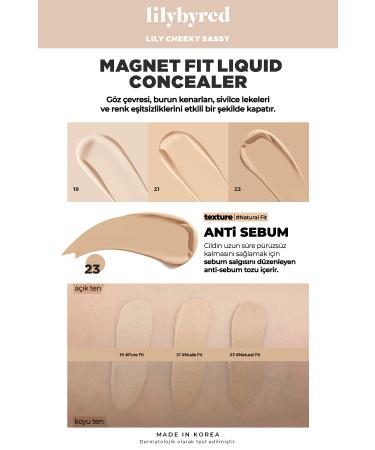 lilybyred Natural Looking SPF 30+ PA++ Concealer with Sunscreen lilybyred Magnet Fit Concealer No 23 - Buy Online on GoSupps.com