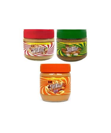 FitNut 3-Piece Sugar-Free Paste Set Hazelnut-Almond and Peanut Butter X 3 Pieces