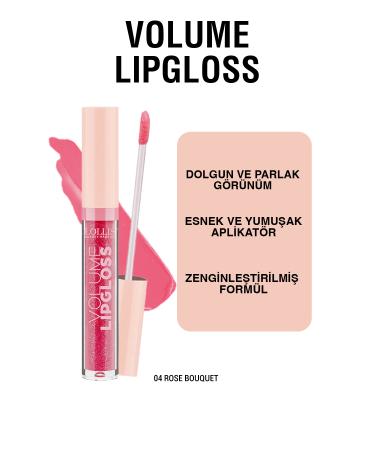 Lollis Volume Lipgloss 04 Rose Bouquet / Lip Gloss 04 Rose Bouquet - Buy Online on GoSupps.com