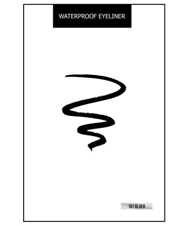 Lollis Waterproof Eyeliner 101 Black / Waterproof Eye Pencil 101 Black - Buy Online on GoSupps.com