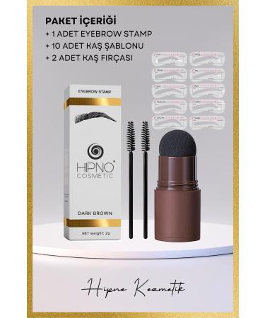 Eyebrow Stamp Eyebrow Stamp Eyebrow Shaping Kit - Dark Coffee - Brunette - Buy Online on GoSupps.com