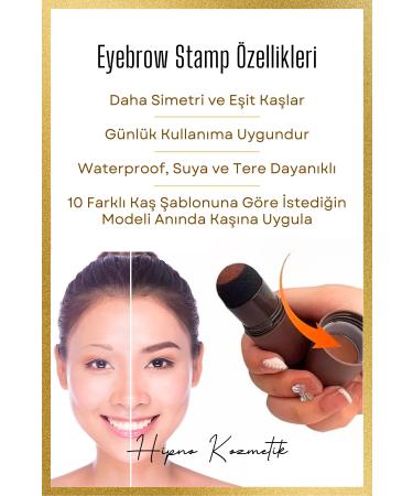 Eyebrow Stamp Eyebrow Stamp Eyebrow Shaping Kit - Dark Coffee - Brunette - Buy Online on GoSupps.com