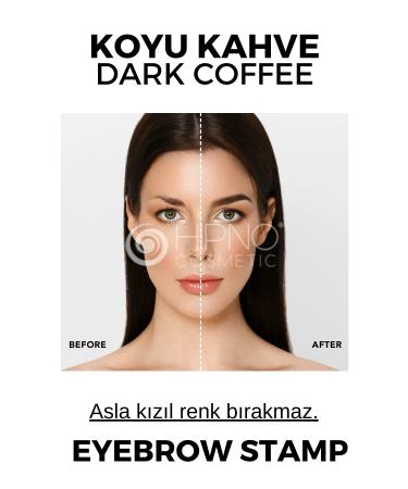 Eyebrow Stamp Eyebrow Stamp Eyebrow Shaping Kit - Dark Coffee - Brunette - Buy Online on GoSupps.com
