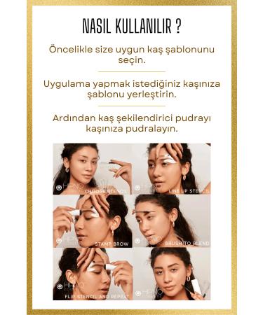 Eyebrow Stamp Eyebrow Stamp Eyebrow Shaping Kit - Dark Coffee - Brunette - Buy Online on GoSupps.com