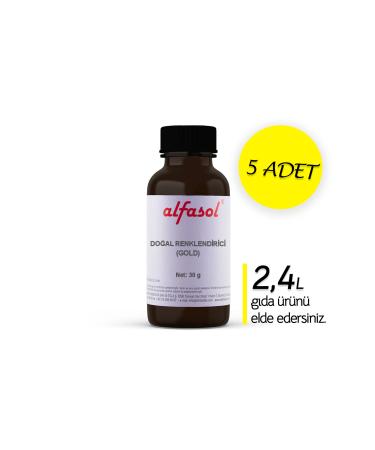 Alfasol Natural Colorant (GOLD SERIES) 5 x 25 GR