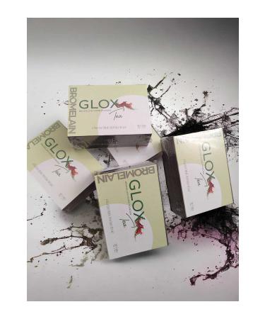 GLOX Bromelain Rich Herbal Detox Tea Helps Regulate Fast and Metabolism 4 Month Package