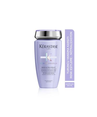 Kerastase Blond Absolu Bain Ultra-Violet Purple Shampoo Neutralizing Unwanted Orange Reflections 250 ml