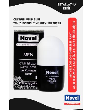 movel 4 PCS Antiperspirant Roll On Hand Foot Underarm Sweat and Sweat Odor Prevention Men 50 ml - Buy Online on GoSupps.com