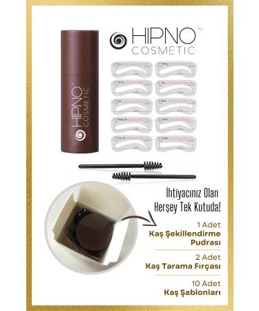 Eyebrow Stamp Eyebrow Stamp Eyebrow Shaping Kit - Dark Coffee - Brunette - Buy Online on GoSupps.com