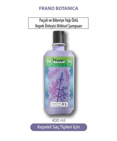 FRANO Anti-Dandruff Patchouli and Rosemary Oil Extract Paraben-Free Herbal Care Shampoo 400 ml Anti Dandruff - Buy Online on GoSupps.com