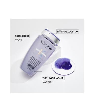 Kerastase Blond Absolu Bain Ultra-Violet Purple Shampoo Neutralizing Unwanted Orange Reflections 250 ml - Buy Online on GoSupps.com