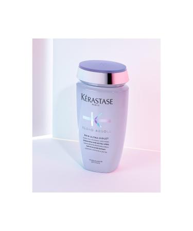 Kerastase Blond Absolu Bain Ultra-Violet Purple Shampoo Neutralizing Unwanted Orange Reflections 250 ml - Buy Online on GoSupps.com