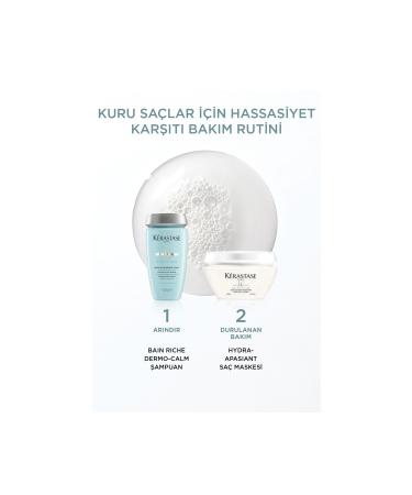 Kerastase Specifique Bain Dermocalm Riche Anti-Sensitivity Purifying Shampoo for Dry Scalps 250 ml - Buy Online on GoSupps.com