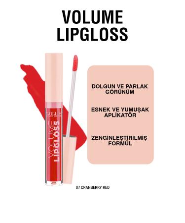 Lollis Volume Lipgloss 07 Cranberry Red / Lip Gloss 07 Cranberry Red - Buy Online on GoSupps.com