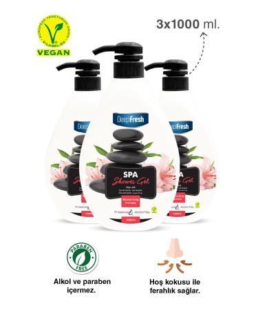 Deep Fresh Spa Shower Gel 3 X 1 Lt - Buy Online on GoSupps.com