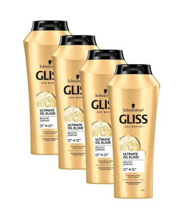 Gliss Schwarzkopf Gliss Ultimate Oil Elixir Shampoo 525ml x 4 Pieces