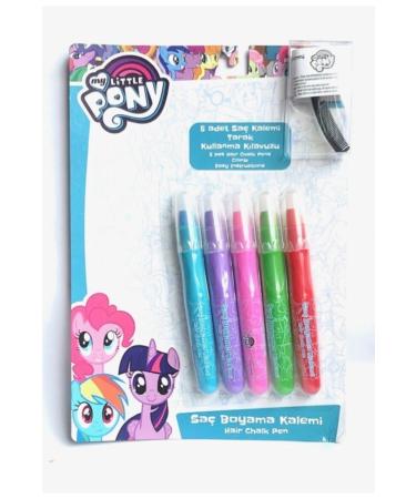 My Little Pony Hair Coloring Pen 5 Colors + Mini Comb