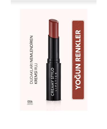 Flormar Semi Glossy Stick Lipstick- Creamy Stylo Lipstick -006 Chestnut- 8682536013666 - Buy Online on GoSupps.com