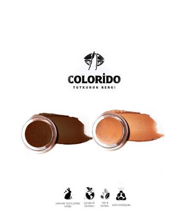 Colorido Cosmetics Colorido Marron - Cobre Moisturizing - Antioxidant Shining Balm (NATURAL CONTENT LIPSTICK-EYEARTHQUAKE-BLUSH) - Buy Online on GoSupps.com