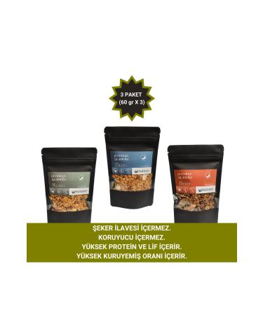 nutaso nutrition taste solutions Pecan Coco Choco Granola (60 gr x 3)
