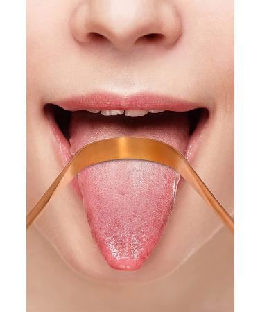 Beatitude Copper Color Tongue Cleaner Ayurveda Yoga Tongue Scraper Stick Cleaner Scraper Oral Clean - Buy Online on GoSupps.com