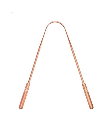 Beatitude Copper Color Tongue Cleaner Ayurveda Yoga Tongue Scraper Stick Cleaner Scraper Oral Clean - Buy Online on GoSupps.com