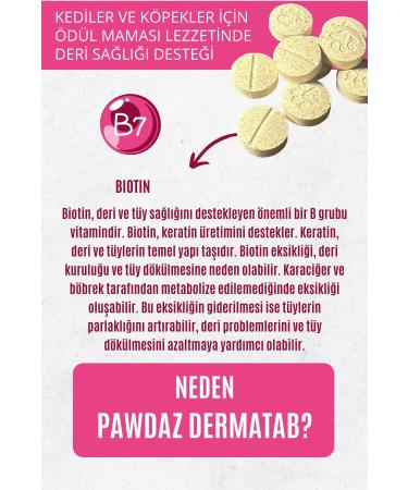 pawdaz Dermatablet - Skin and Fur Health Support in Reward Food Flavor for Cats and Dogs - Buy Online on GoSupps.com