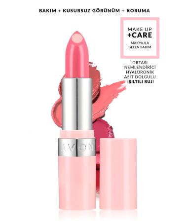 Avon Hydramatic Shiny Lipstick - Bright Pink 2 Pack + Lovider Pocket Mirror Gift - Buy Online on GoSupps.com