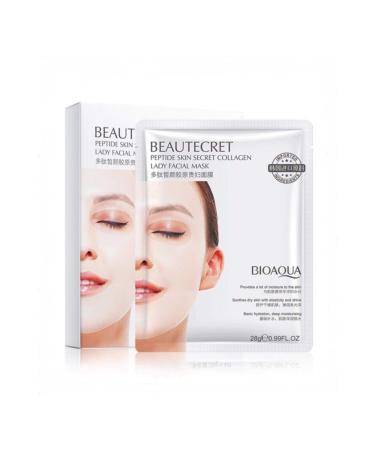 BIOAQUA Cleopatra Peptide and Collagen Care Masks Set of 4 28 gr X 4 Pieces