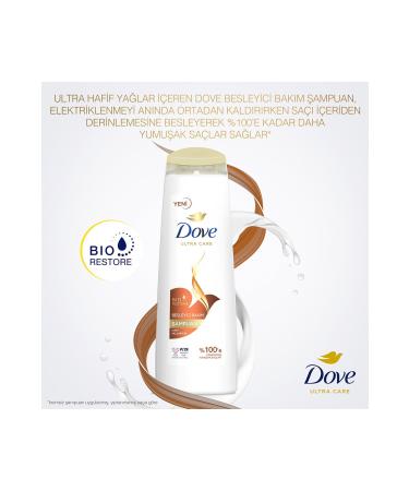 Dove Ultra Care Hair Care Shampoo Nourishing Care For Dry Hair 400 ml - Buy Online on GoSupps.com