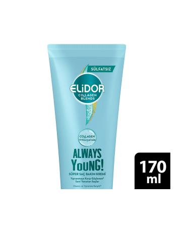 Elidor Collagen Blends Sulfate-Free Hair Care Cream Always Young Repairing and Anti-Fray 170 ml - Buy Online on GoSupps.com