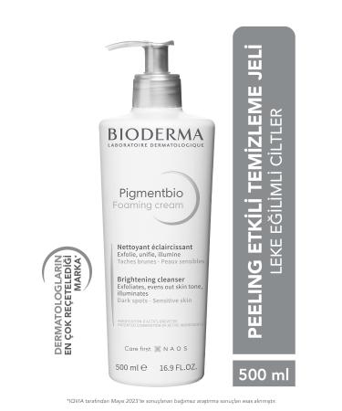 Bioderma Pigmentbio Foaming Cream Brightening Peeling Effective Washing Gel Face and Body 500 ml 3701129