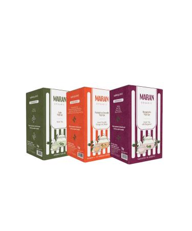 MARAN Plain Orange Ginger Bergamot Green Tea 3-Pack 450 Gr