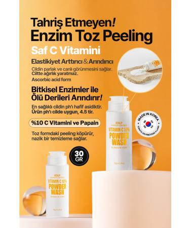 DERMA FACTORY Vitamin C Powder Enzyme Peeling Derma Factory Vitamin C Powder Wash Face Peeling 50gr - Buy Online on GoSupps.com