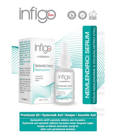 infigolove Intensive Moisturizing and Plumping Effective Skin Care Serum 30ml (B5 HYALURONIC A. COLLAGEN)