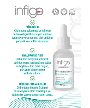 infigolove Intensive Moisturizing and Plumping Effective Skin Care Serum 30ml (B5 HYALURONIC A. COLLAGEN) - Buy Online on GoSupps.com