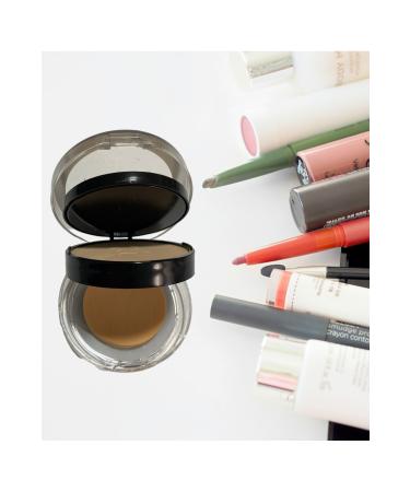 FDF STORE Powder Foundation Bb Matte Professional Powder 2 In 1 Light And Dark Tone Mirror Sponge - Buy Online on GoSupps.com