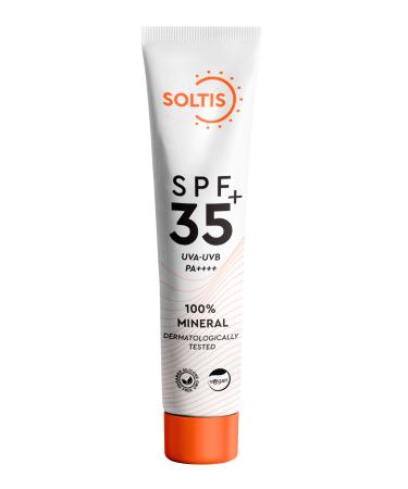 Soltis %100 Mineral Sunscreen Cream SPF 35+ Pa++++ 50 ml
