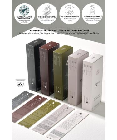 EGRO Introduction Package - Nespresso Compatible Compostable Capsule Coffee X50 Pieces
