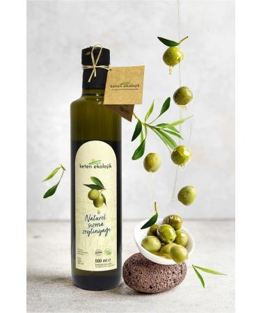 Keten Ecological Natural Extra Virgin Olive Oil - Traditional and Ecological Production from Heirloom Olive Trees - 500 ml - Buy Online on GoSupps.com
