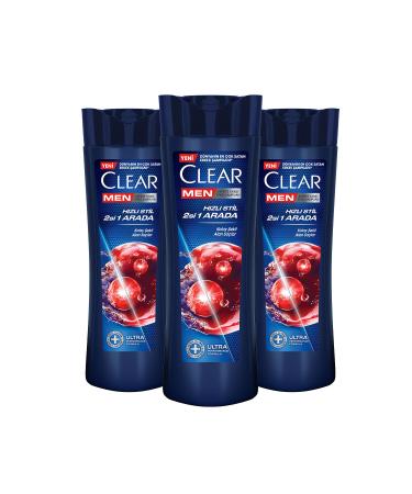 Clear Men Anti-Dandruff Shampoo Fast Style 2 in 1 350 ml x 3 - Buy Online on GoSupps.com