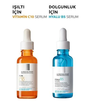 La Roche Posay 10%PURE VITAMINC RADIANT ANTIWRINKLE AND ANTI-SPOT ANTIOXIDANT SKIN SERUM 30ML GKHAIR157 - Buy Online on GoSupps.com