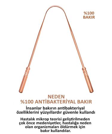 Beatitude Copper Color Tongue Cleaner Ayurveda Yoga Tongue Scraper Stick Cleaner Scraper Oral Clean - Buy Online on GoSupps.com