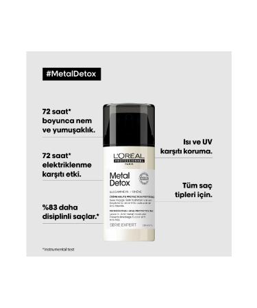 L'oreal Professionnel METAL DETOX HIGH BREAKAGE AND COLOR FADE HELPFUL PROFESSIONAL PROTECTION CREAM 100 ML